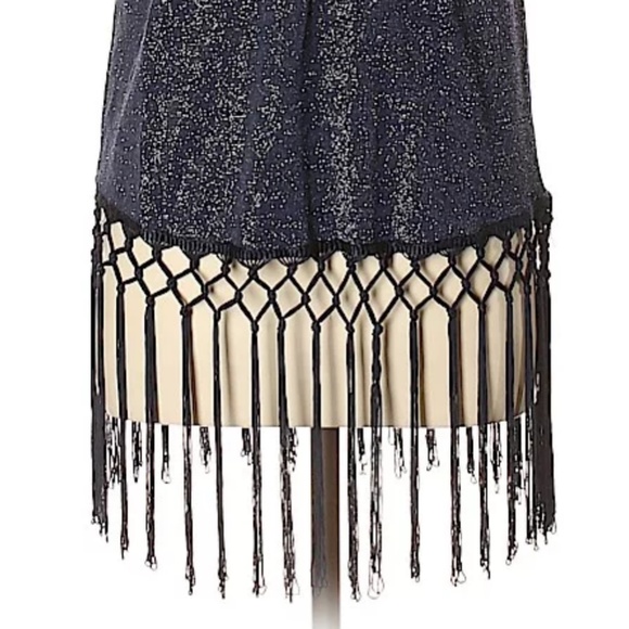 NWT Skies Are Blue Fringe detail metallic tank - Picture 6 of 6